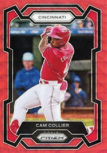 ⚾ Cam Collier 2024 Panini Prizm Ruby Wave Prizm #282 - Picture 1 of 2
