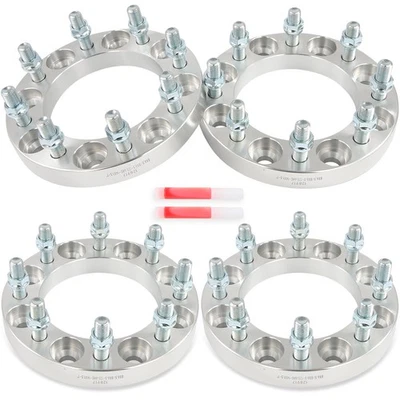 4 Pcs 1" 8x165.1mm Wheel Spacers 14x1.5 For Chevrolet Suburban 2500 2000-2013 Foto 1 de 4