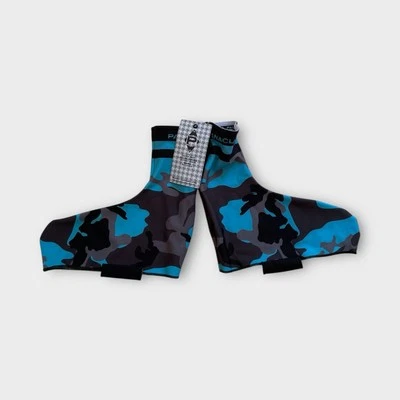 NUEVAS Fundas para Zapatos de Ciclismo Panache Contrarreloj Talla 2XL Azul/Gris Camuflaje Foto 1 de 4