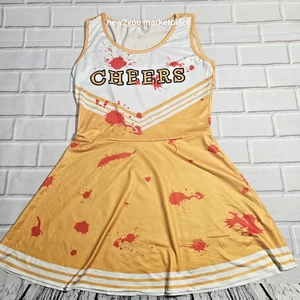 Zombie Cheerleader gruseliges Halloween Kleid Kostüm Mädchen Größe Small Versand am selben Tag - Bild 1 von 7