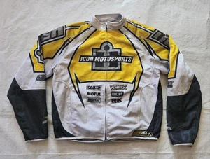 Icon Motorsports Authentic Padded Motorcycle Hooligan Asphalt Tech Jacket XXL - Picture 1 of 9