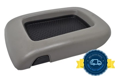 2003-2006 Chevrolet Tahoe GMC Yukon Center Console Gray Plastic Lid Armrest OEM - Image 1 of 4