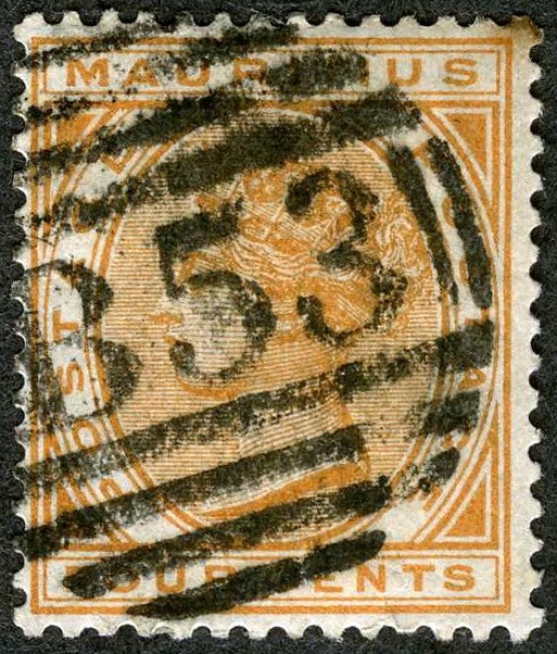 Mauritius 1882 Queen Victoria Used (SC# 71) - Image 1 of 1
