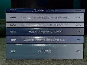 2024 2025 Barbri Bar Exam Review 6 Book Full Set UBE MEE Conviser Testing MBE - Picture 1 of 8