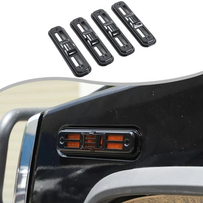 Cubierta de luz de señal de giro lateral negra brillante para piano para Hummer H2 03-09 EE. UU. Foto 1 de 4