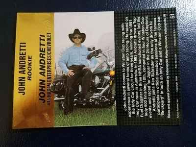 John Andretti #51 Race Car Driver NASCAR 1994 Action Packed UNFOLDED - Image 1 of 2