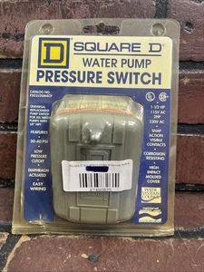 Square D Brunnen Wasserpumpe Druckschalter Pumptrol 20-40 PSI 1/4" NPT FSG2J20M4CP - Bild 1 von 4