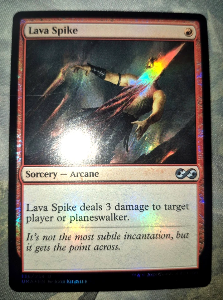 Lava Spike MTG x1 NM Ultimate Masters FOIL - Image 1 of 1