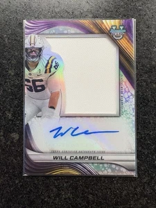 Patch Will Johnson Auto Jumbo - 2024 Bowman U Best - Wolverines, Arizona - Foto 1 di 2