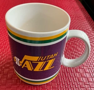 Vintage NBA Utah Jazz Ceramic Purple Coffee Mug - Picture 1 of 4
