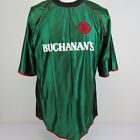 Buchanan's De Luxe Scotch Whiskey Mens Jersey Shirt XL Embroidered Logo Green