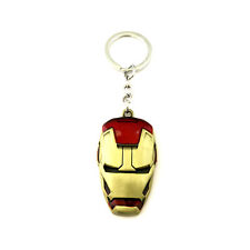 Iron Man Mask Silvertone Movie/Comics Charm Pendant Key Chain