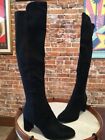 Marc Fisher Black Faux Suede Loran OTK Over the Knee Boots New