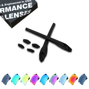 Kit de repuesto polarizado de lentes y goma negra KEYTO para Oakley Flak 2.0 XL - Imagen 1 de 27