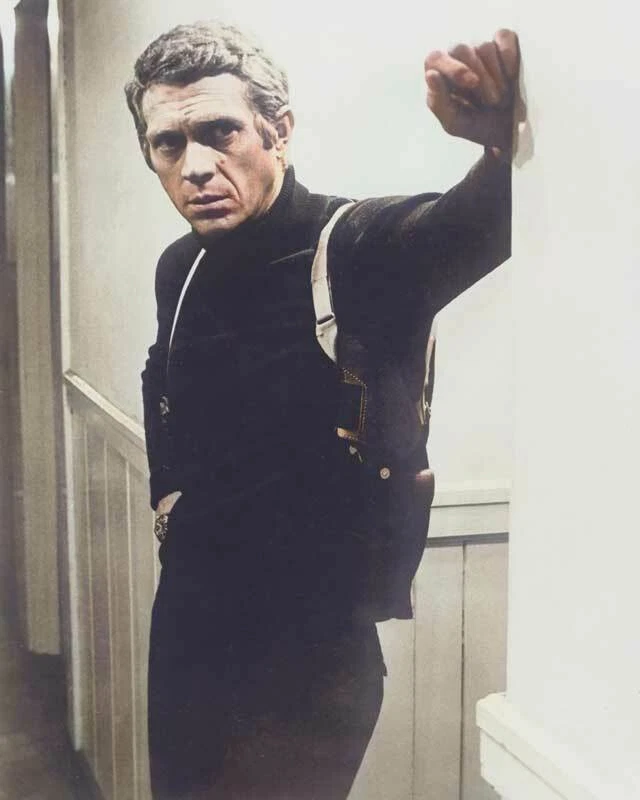 Foto 603 Steve McQueen 8x10 COLOR RARO Foto 1 de 1