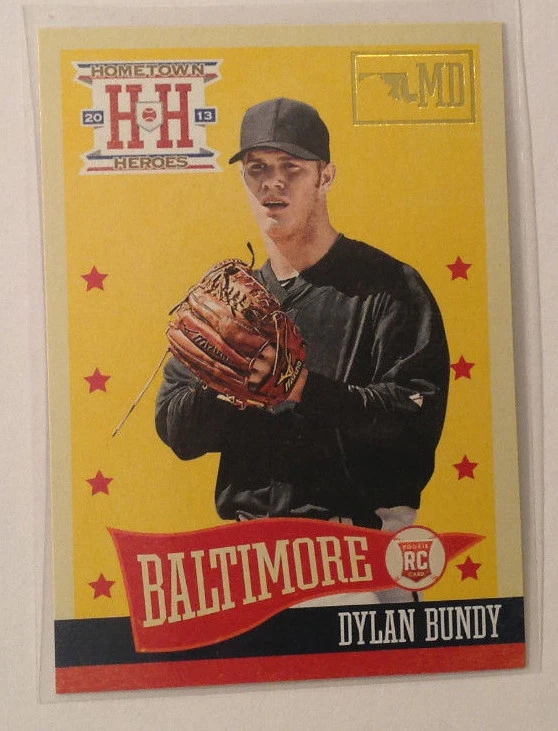 2013 Panini Hometown Heroes STATE Parallel DYLAN BUNDY Orioles RC #128 - Image 1 of 1