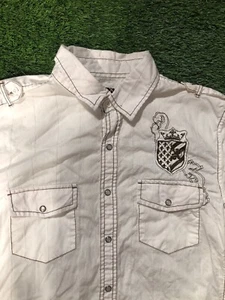 HELIX Shirt mens XL pearl snap long sleeve Embroidered KE7 - Picture 1 of 5