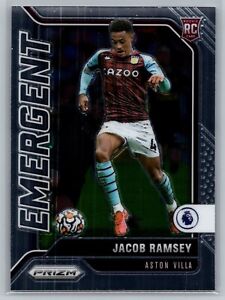 Jacob Ramsey RC 2021-22 Panini Prizm Premier EPL Emergent Aston Villa Rookie #9