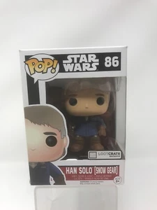 PoP! #86 Star Wars Han Solo Snow Gear vinile Bobble-Head nuovo con scatola LootCrate esclusivo - Foto 1 di 7