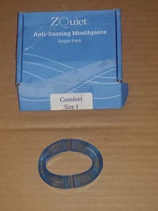Sealed ZQuiet Anti Snoring Mouthpiece Single Pack Comfort Size 1 (Open Box)