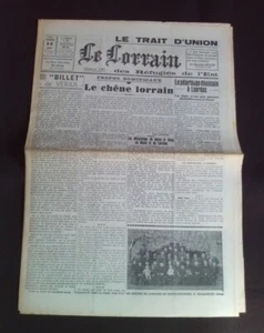 Le trait d'union des réfugiés de l'Est - Le lorrain - N°17 14 Juin 1941 - Imagen 1 de 1