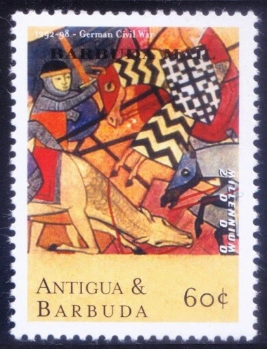 German Civil War between Adolph of Nassau, Antigua & Barbuda 2000 MNH Millennium - Image 1 of 1