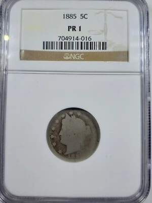 1885 Liberty Head Nickel NGC Poor 1 PO1 - Key Date lowball set  - Image 1 of 4