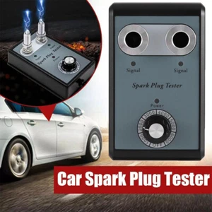 Probador de bujías Herramienta de diagnóstico de doble orificio 12V gasolina coche analizador de encendido - Imagen 1 de 15