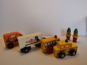 Lot Vintage Montgomery Schoolhouse Vermont Wood- Cabot Trailer, Taxi, Bus, More
