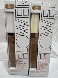 (2) Deep D2-3 Flower Light Illusion Full Coverage Concealer Crease Proof Contour - Picture 1 of 2