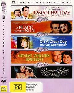 Roman Holiday + A Place In The Sun + On A Clear Day DVD (Region 4) VGC