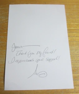 Amy Courser handsigniert signed 7x10 Note Card USA Kongresskandidat Oregon - Bild 1 von 3