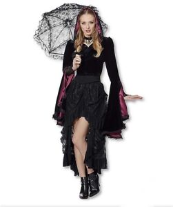 Spirit Halloween Costume Victorian Vampire Skirt Size L / XL Black lace