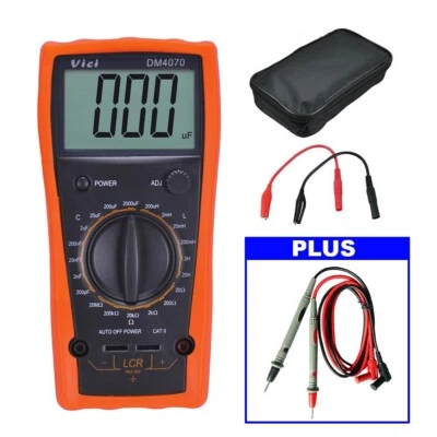 Digital LCR Meter DM4070 3 1/2 20H 2000uF 20Mohm self-discharge inductance R C - Image 1 of 4