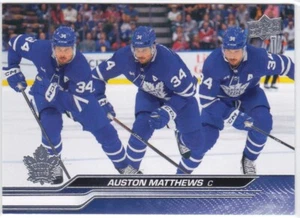 2023-24 UD..AUSTON MATTHEWS..TRIPLE EXPOSICIÓN..LOGRO..# TE-2..HOJAS DE ARCE - Imagen 1 de 2