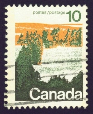 Canada sc#594viii Landscape - Forest, Type II, Perf. 12.5x12.0 MF, Mint-NH - Imagem 1 de 2