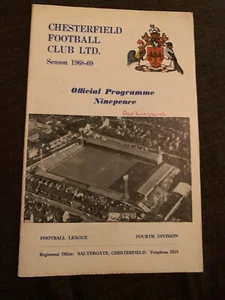1968 Chesterfield Fc V Darlington  Match Programme - Picture 1 of 2