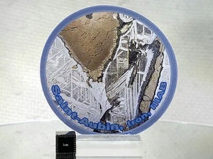 Pegatina: Hierro IIAB, Saint-Aubin, clase meteorito, brillante 3" redondo - Imagen 1 de 2