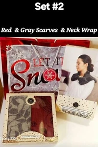 Modern Expressions Pashmina Schal Set & "gewichtetes" Hals Schulter Halstuch (2 SETS) - Bild 1 von 10