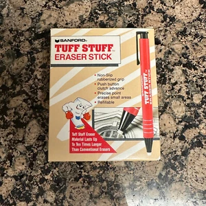 NUOVO!! Confezione da 12 - Sanford TUFF STUFF Gomma Meccanica GIAPPONE Bastone ROSSO Barilotto - Foto 1 di 5
