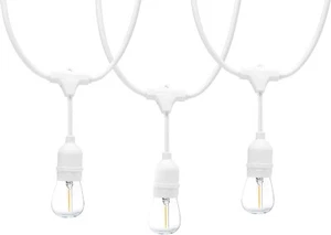 24 Fuß LED Handelsqualität Außen Lichterkette Edison Stil LED Birnen - Bild 1 von 2