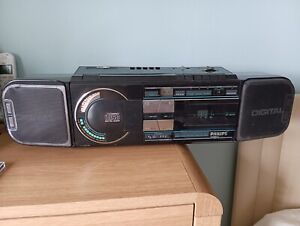 Philips D8884 Boombox.cd player radio tape.retro 80s 90s music system 