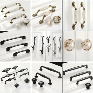 Unique Door Pull Handles Furniture Hardware Cabinet Cupboard Closet Drawer Knob - Picture 1 of 46