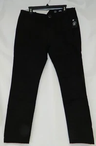 Volcom Men's Kooper Pant Modern Fit Chino Style pants Black Size 33 New - Picture 1 of 8