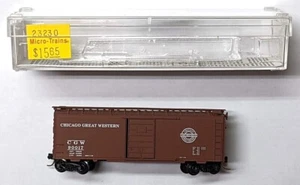 MTL Micro-Trains 20950 Chicago Great Western CGW 90017 40 pies vagón de carga WB - Imagen 1 de 1