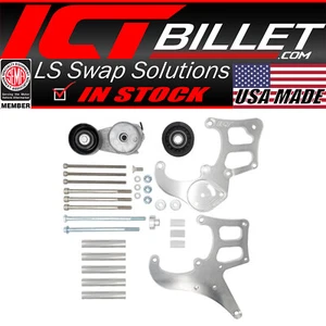 ICT Billet LT Gen V Truck R4 A/C Air Conditioner Compressor Bracket Kit - Picture 1 of 6