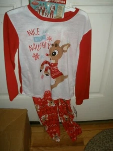 NEW Family Sleep Pajamas Rudolph Nice and Never Naughty (YOU CHOOSE SIZE) (22) - Picture 1 of 10