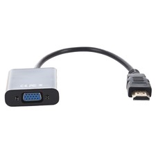 HDMI to VGA converter adapter + 3.5 mm audio jack full HD 1080P black N3