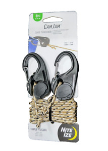Nite Ize 2-Pack CamJam Cord Tightener with 8FT Rope - NCJ-25-2R3S2