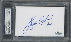 Index Card Signed By Walter Payton Auto Autograph PSA DNA Authentic Signature - Picture 1 of 2